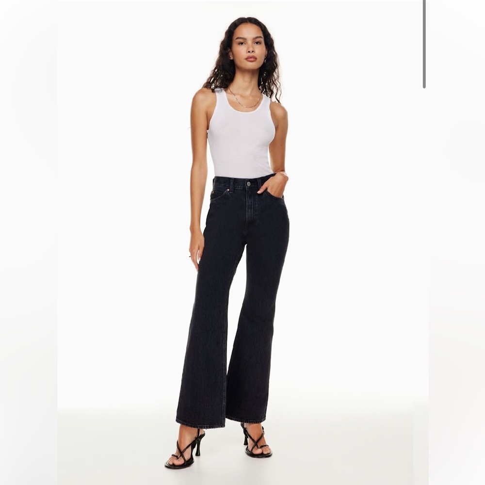 DENIM FORUM Marlene 60s High Rise Flare Jeans - Picture 1 of 9